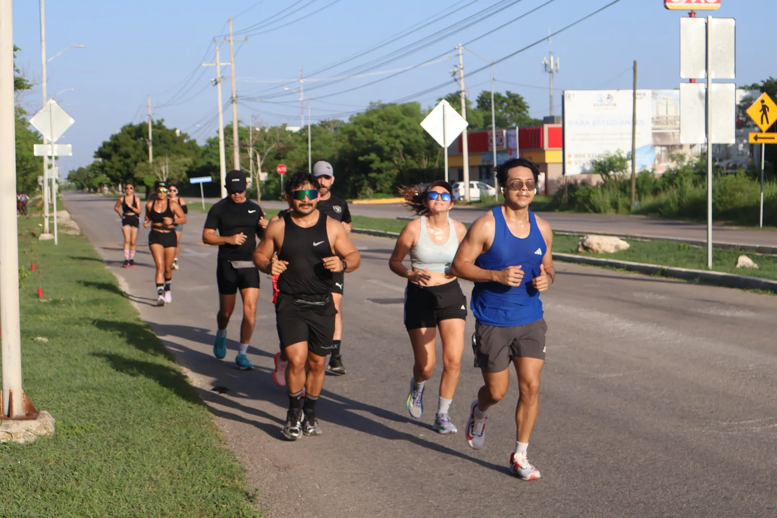 Running and Coffee Shot and Run